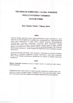 TEB GENÇLİK KOMİSYONU ı. uLusAL KONGRESİ