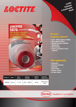 Tipik uygulamalar - Henkel Partner Program