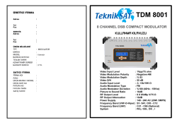 tekniksat yeni tdm 8001 türkçe kılavuz
