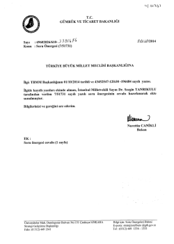 Cevap - T&uuml;rkiye B&uuml;y&uuml;k Millet Meclisi