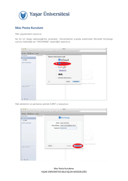 Mac Exchange Mail Kurulumu