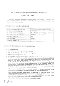 HALİLİvE Kız ANADOLU İMAM HATİP LİsEsİ M&Uuml;D&Uuml;RL&Uuml;Ğ&Uuml;