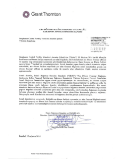 30 Haziran 2014 Faaliyet Raporu