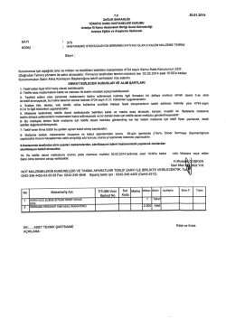 T-C 29.01 .2014 SAĞLIK BAKANLIĞI T&Uuml;RKİYE KAMU