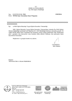 tc serik kaymakamlığı - Serik İl&ccedil;e Milli Eğitim M&uuml;d&uuml;rl&uuml;ğ&uuml;