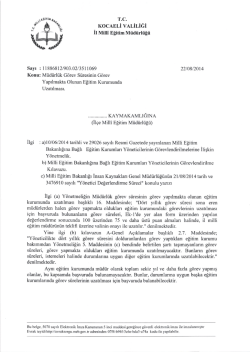M&uuml;d&uuml;rl&uuml;k G&ouml;rev S&uuml;resini Aynı Eğitim Kurumunda Uzatmak İsteyen