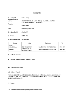 EK - 4A - İstanbul Kemerburgaz &Uuml;niversitesi