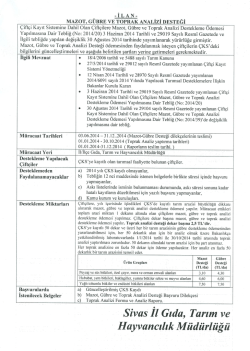 &ccedil;ks tebliğ duyuru - Sivas İl Gıda Tarım ve Hayvancılık M&uuml;d&uuml;rl&uuml;ğ&uuml;