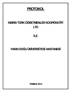 PROTOKOL - &Ouml;ğretmenler Kooperatifi