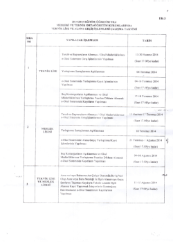 :014.2015 EGiTiM-ÖĞRETİM Yıu EK