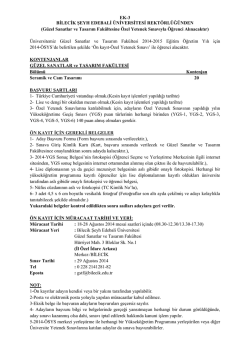 G&uuml;zel Sanatlar ve Tasarım Fak&uuml;ltesine &Ouml;zel Yetenek Sınav