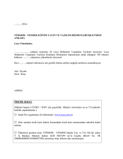 TESMER Eğitim Yayın ve Yazılım Hizmetleri İşletmesi