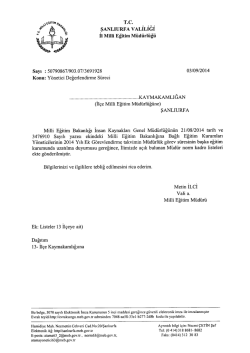 A&ccedil;ık Bulunan M&uuml;d&uuml;r Norm Kadro Listesine Ulaşmak İ&ccedil;in Tıklayınız