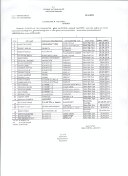 SAYI :79609308-480.02/ KONU: EK G&ouml;revlendirmesi,