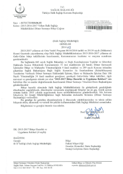 2015-2016-2017 Yılları Halk Sağlığı M&uuml;d&uuml;rl&uuml;kleri D&ouml;ner Sermaye