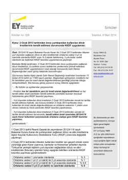 2 Ocak 2013 tarihinden &ouml;nce yurtdışından kullanılan d&ouml;viz