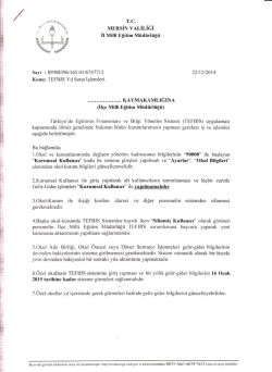 y&uuml;l l: li$ MERsİN vnrİrİĞİ - mut il&ccedil;e mill&icirc; eğitim m&uuml;d&uuml;rl&uuml;ğ&uuml;