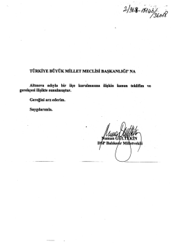 Kanun Teklifinin Metni - T&uuml;rkiye B&uuml;y&uuml;k Millet Meclisi