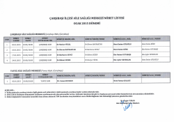 5.çarşıbaşı nöbet listesi