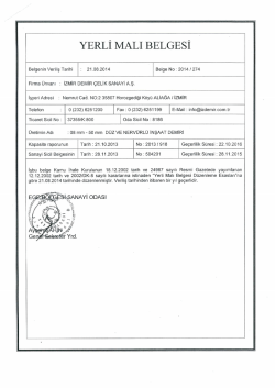 mm E - İzmir Demir &Ccedil;elik Sanayi A.Ş.
