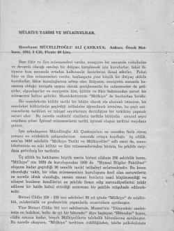 M&Uuml;LKİYE TARİHİ VE M&Uuml;LKİYELİLER,