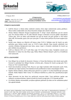 ABD Ekonomisi Kaynaklı Finansal Dalgalanmanın