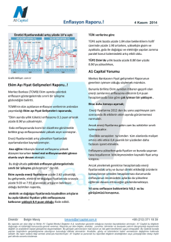 ekım tcmb enflasyon raporu