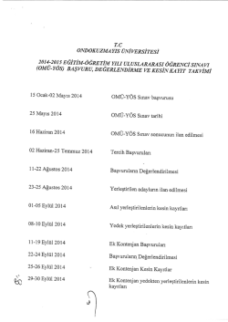 2014-2015 EĞİTİM-&Uuml;ĞRET&Aring;M YILI UL_ UsLAMRAsr - OMU