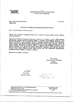 YÖK Başkanlığının Kaynak Kullanım Süreleri Hakkındaki Görüşü