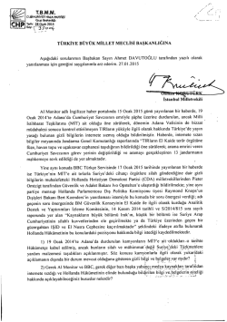 türkiye büyük millet meclisi başkanlığına