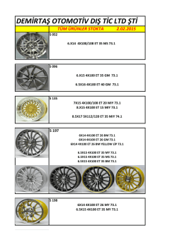 G&Uuml;NCEL STOK S-H Modellerimiz - Demirtaş Otomotiv | Oto Jant ve