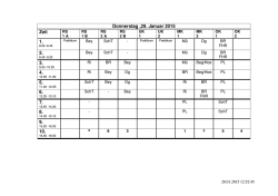 &Auml;nderungen Donnerstag