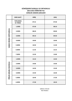 g&uuml;m&uuml;şdere ilkokulu ve ortaokulu 2014