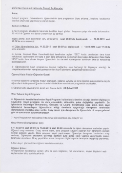 O$renci Katkr Paylarr/O!renim Ucreti