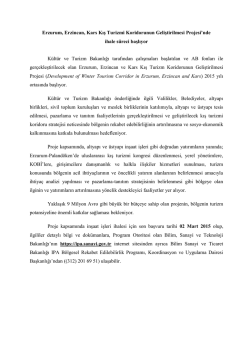 Ergan Altyapı Basın ihale duyurusu