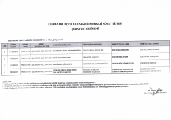 15.şalpazarı nöbet listesi