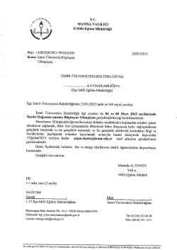 T.c. MANİSA VALİLİĞİ İı Milli Eğitim M&uuml;d&uuml;rl&uuml;ğ&uuml;