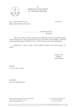 ıklayınız! - Bodrum İl&ccedil;e Milli Eğitim M&uuml;d&uuml;rl&uuml;ğ&uuml;