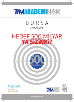 HEDEF 500 MiLYAR YA SiZiNKi? - Uludağ İhracat&ccedil;ı Birlikleri