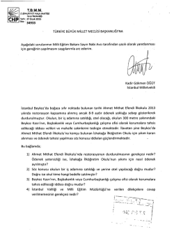 Lİ W - T&uuml;rkiye B&uuml;y&uuml;k Millet Meclisi