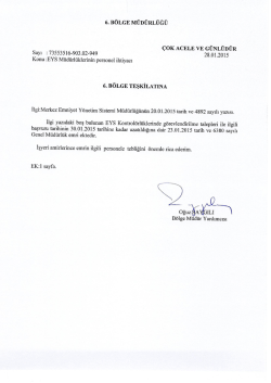 28.01.2015 - TCDD 6. B&ouml;lge