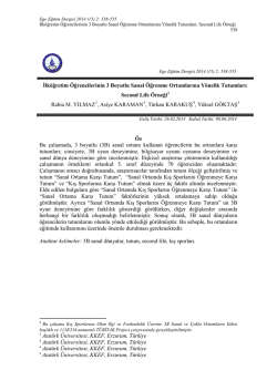 İlk&ouml;ğretim &Ouml;ğrencilerinin 3 Boyutlu Sanal &Ouml;ğrenme Ortamlarına