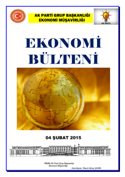04.02.2015 Ekonomi Bulteni