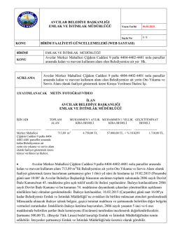 Avcılar Merkez Mahallesi Çiğdem Caddesi 9 pafta 4404-4402