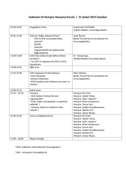 Subkutan IG Hemşire Danışma Kurulu / 21