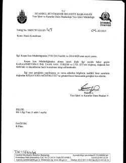 tebliğ no-45 - İstanbul B&uuml;y&uuml;kşehir Belediyesi