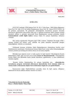 Katkı Payları - Y&uuml;ksek&ouml;ğretim Kurulu