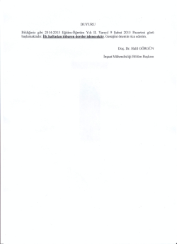 &Ouml;ğrencilerimizin Dikkatine