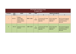 EPT (English Proficiency Test) 11 ŞUBAT 2015