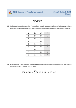 BİL264L/ELE263L Deney 2